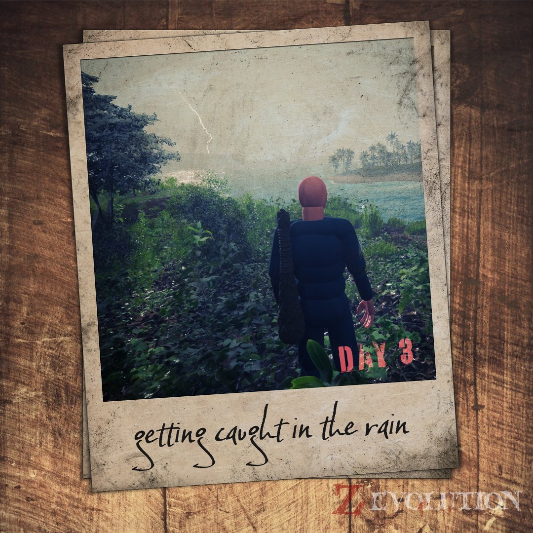 ZevolutionGame's tweet photo. "Today on an exploration I was caught by the rain, but it was warm. This is such a beautiful island! It's almost like camping if it wasn't for the damn zombies.
 I wish you could see it!"

#gamedev #ue5 #indiegame #survival #reupload #indiedev #survivalgame #game #gaming #story https://t.co/d1ZF02YW5H