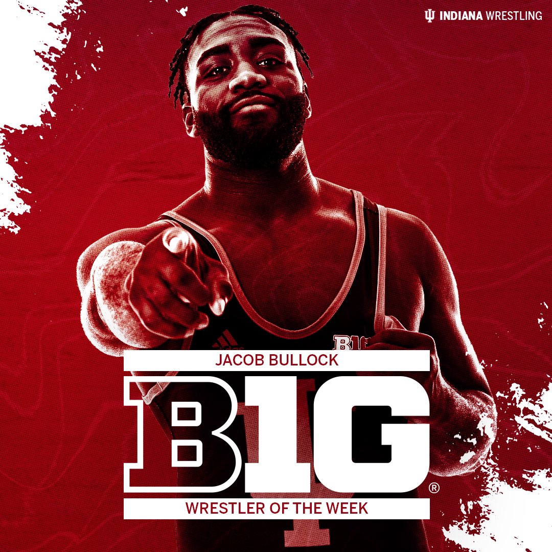 The Big Ten’s best 🔥

Congrats to Jacob Bullock on winning Big Ten Wrestler of the Week!