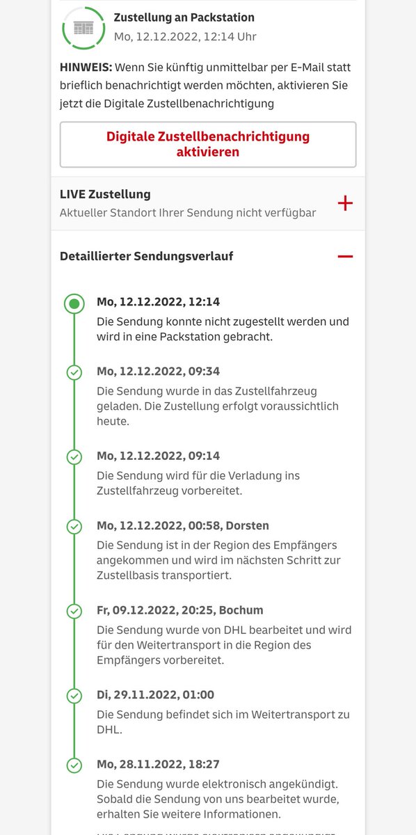 pierrelefonque's tweet photo. @DHLPaket DHL kriegt es bei mir ebenfalls nicht geregelt. Fünf mal in Folge täglich den DHL-Service angerufen aber den interessiert es nicht, dass das Paket über eine Woche auf dem Weg in die Packstation ist. Meine Geduld ist echt am  Ende aber der dumme Kunde zahlt ja ordentlich Gebühren. https://t.co/4rMLFJYFQz