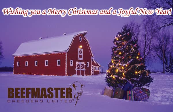 BBUCattle's tweet photo. Merry Christmas &amp; Happy New Year!

The Beefmaster staff and Board of Directors wish you and your family a very Merry Christmas and a prosperous New Year in 2023! The office will be closed December 23 - January 2 for the Christmas and New Year holidays! https://t.co/NZXqIZ62C9