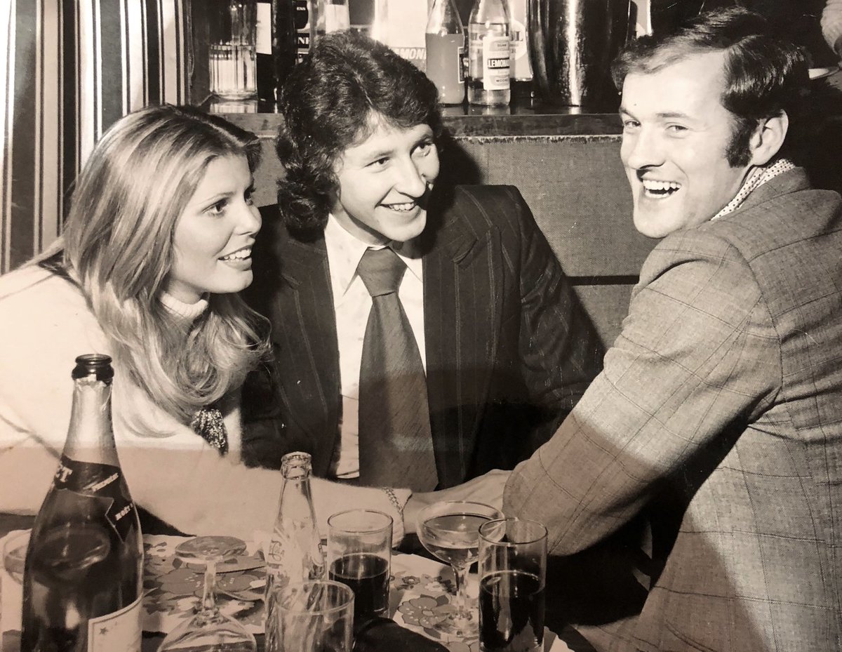 Harry Hood with Beauty and the Beast in 1973. Miss World, Marjorie Wallace, and Derek Parlane of Rangers. <a href="/HarryHoodBook/">Harry Hood: Twice as good</a> <a href="/helenahood25/">Nicky Hood</a> <a href="/Boola_vogue/">Matt Corr</a>