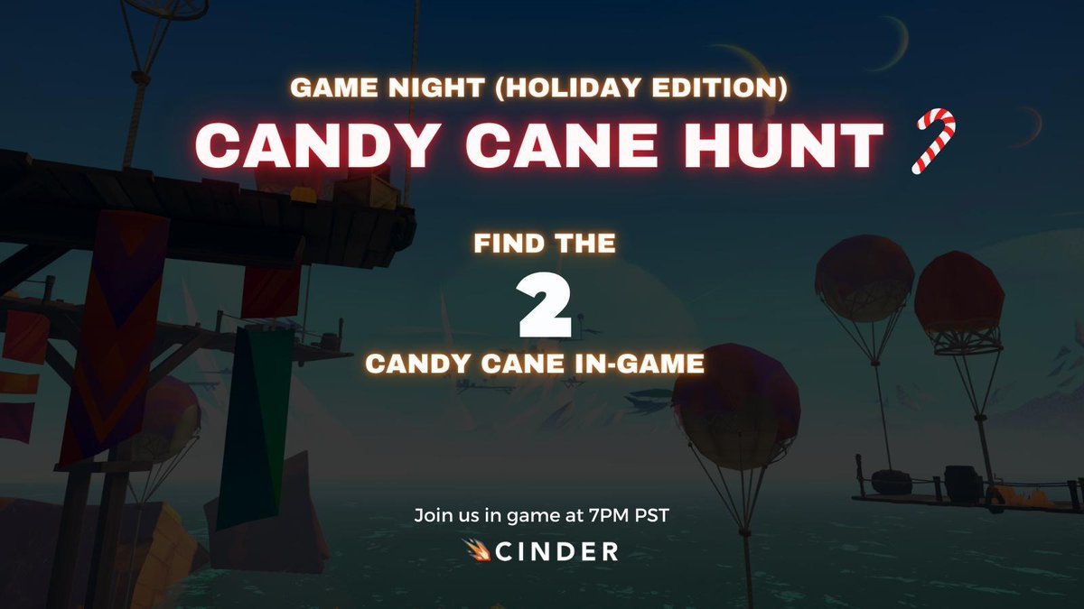 Two Candy Canes in Trader's Port...

Find them and take a screenshot with your avatar and username visible. Send your screenshot in Discord to win points! 🎫 Or tag us on Twitter to receive extra points🎊

Who finds it first..will get a bonus! Ready? GO! See you tonight at 7PM.