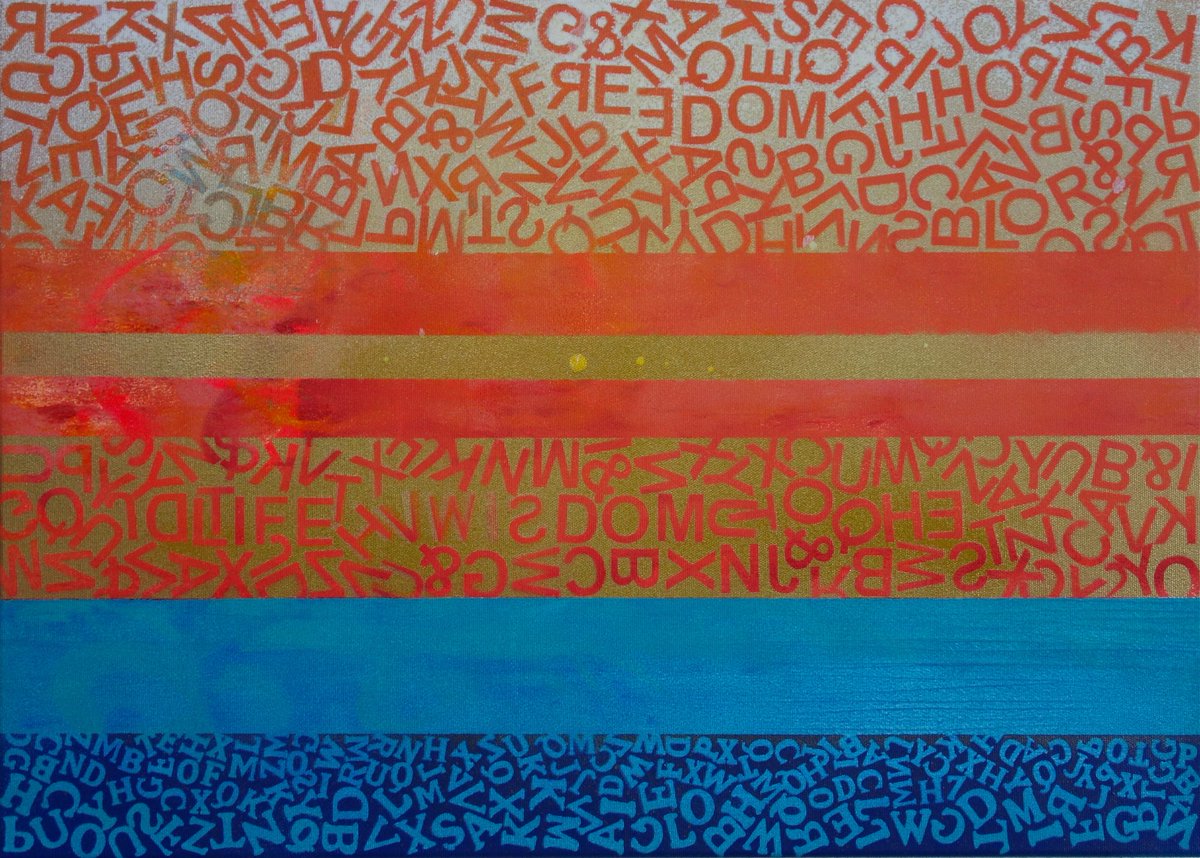 🖌️🎨 .. new Artwork available Online at Singulart Gallery:
👉 singulart.com/en/artworks/ve…

*

" Orange Blue Horizon "
Acrylic colors, Spray colors and varnish on canvas
70x50cm

#art #artwork #artgallery #painting #artpainting #artcollector #singulart #onlinegallery #buyartonline
