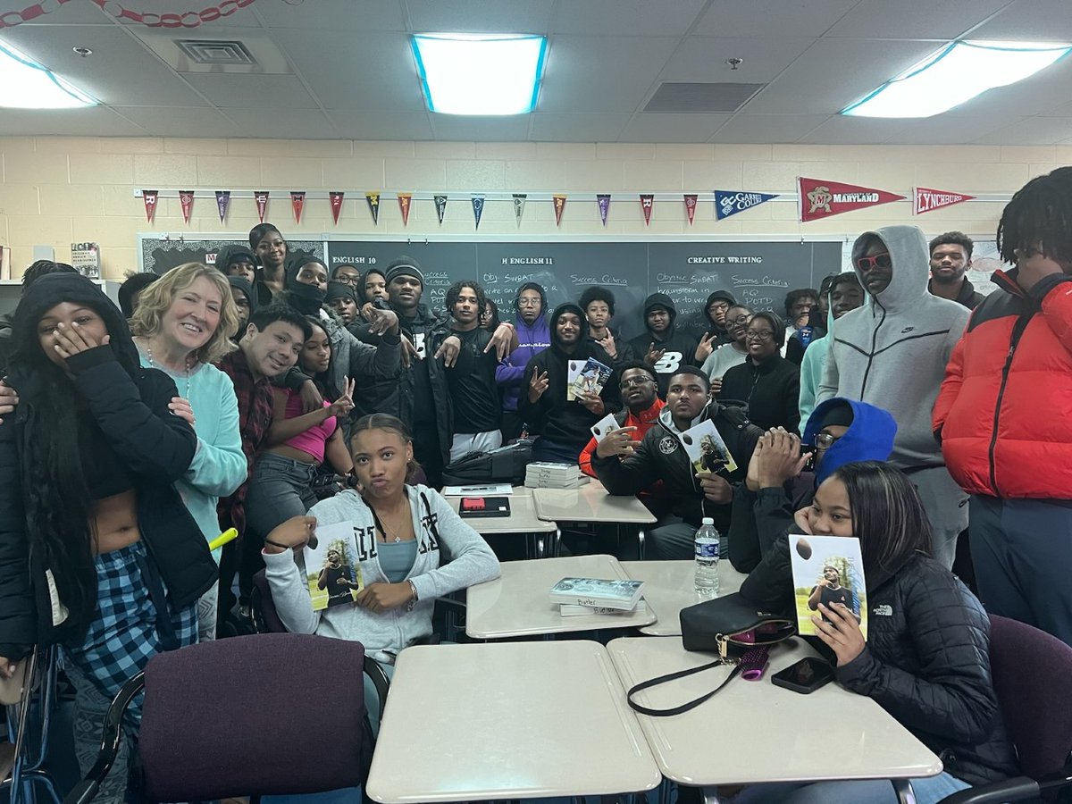 Mrs. Butler (@kbutlerscholars) on Twitter photo Wonderful book reading and words of wisdom from local author, scholar-athlete and NTHS alum <a href="/Dariusthe1k/">Darius Broach</a> today in room 316! This young man captivated Titan scholars with his message and generously donated books, too! Such an amazing role model! <a href="/MrMartinNTHS/">James Martin</a> <a href="/arb7102/">Angela Berry</a> <a href="/NTHS_Titans/">New Town High School</a> Wonderful book reading and words of wisdom from local author, scholar-athlete and NTHS alum <a href="/Dariusthe1k/">Darius Broach</a> today in room 316! This young man captivated Titan scholars with his message and generously donated books, too! Such an amazing role model! <a href="/MrMartinNTHS/">James Martin</a> <a href="/arb7102/">Angela Berry</a> <a href="/NTHS_Titans/">New Town High School</a>