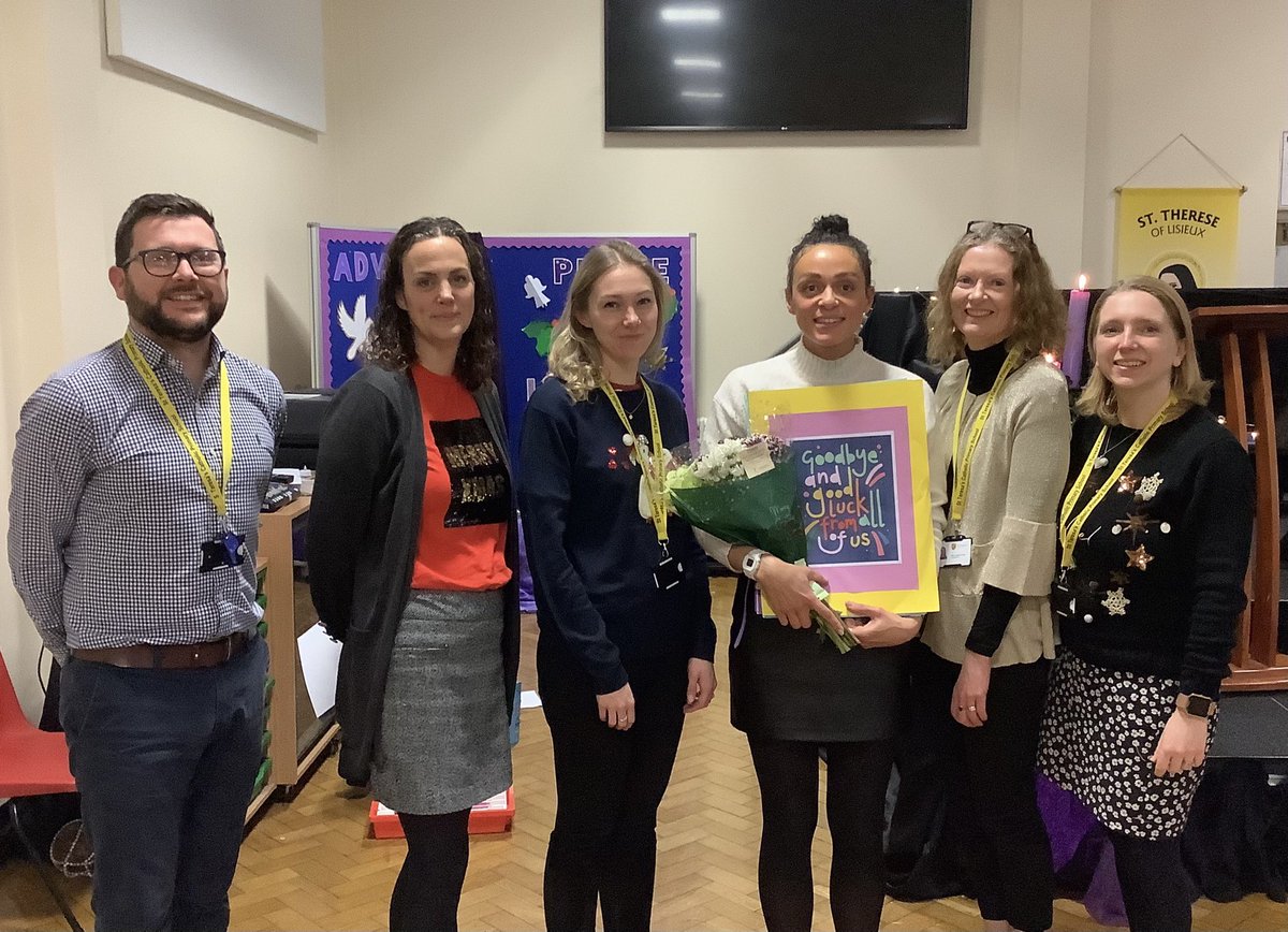 Thank you Frances for all you have given to St Teresa’s over the past 8 years. The children and staff will miss working with you. We wish you all the best in your new role.
