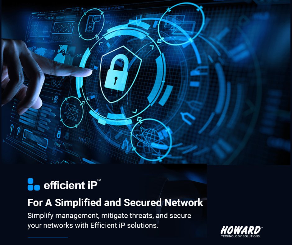 EfficientIP is a network security and automation company specializing in DNS-DHCP-IPAM (DDI). EfficientIP provides hardware, software, and vi... bit.ly/3Vzi6sT

#You #Need #IT #We #Do #IT #Howard #Technology #Solutions #Cutting #Edge #Experience #The #Howard #Advantage