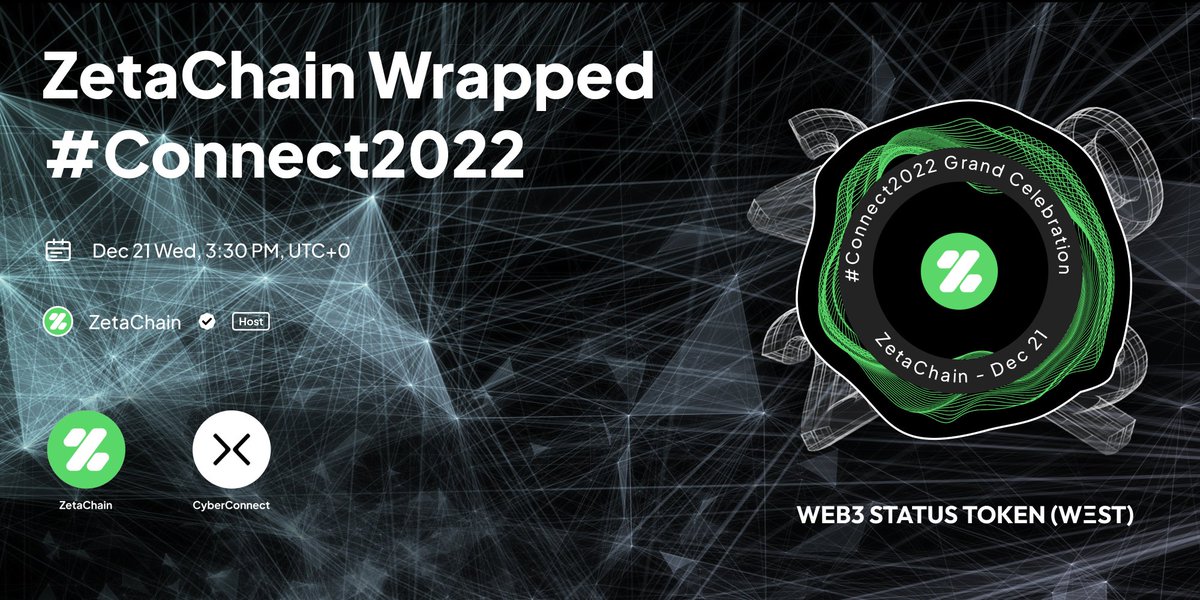 ZetaChain Wrapped #Connect2022 - Join us on <a href="/link3to/">Link3</a> Wednesday, 3:30pm, UTC+0 here: link3.to/e/kQUatf
