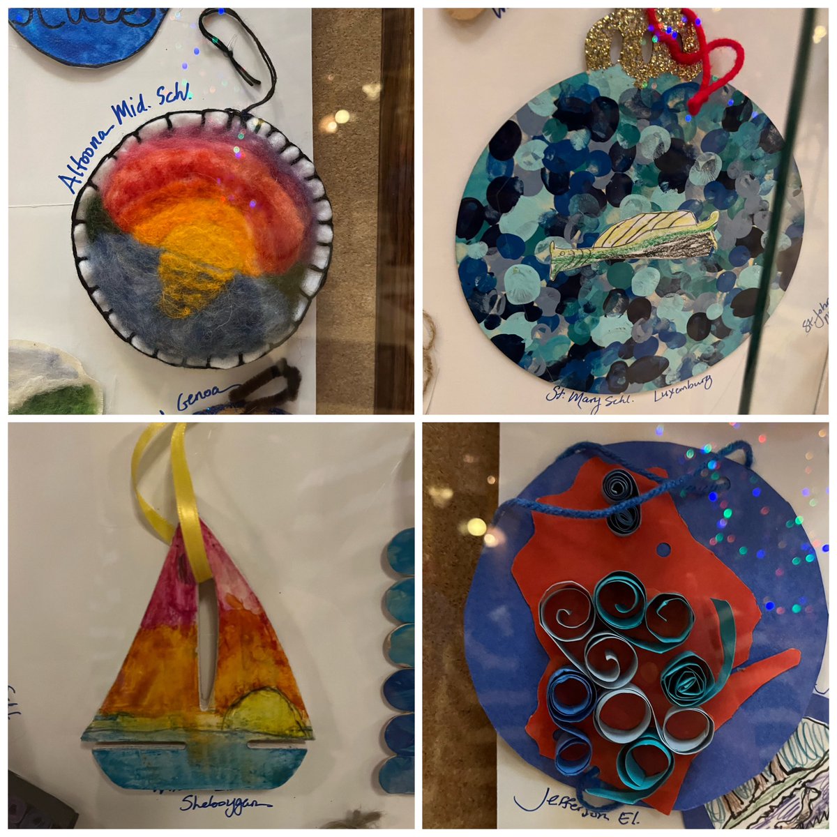 I was blown away by the creativity of the Wisconsin Waters themed ornaments sent in by children across our state! Here are just a few of my favorites!🐟🌊⛵️🌅🐠