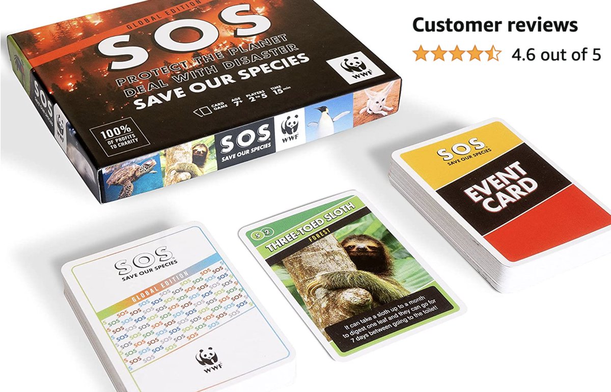 Help my son Jackson raise awareness of endangered species &amp; habitats. Last minute feel-good gift loved by all ages  amzn.eu/gMv5Uac >1,000 units shipped. Heart-warming reviews. Half price promo &amp; prime shipping for Xmas. 100% profits to charity <a href="/wwf_uk/">WWF UK</a> <a href="/soscardgame/">SOS Save Our Species</a>