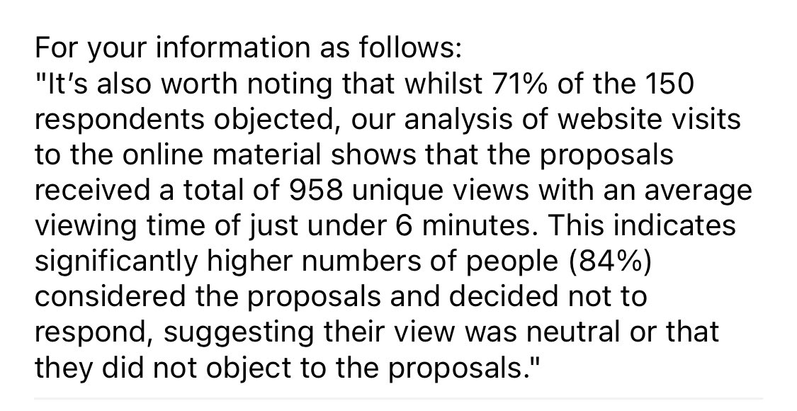 I P (@cyberco) on Twitter photo Well <a href="/bathnes/">B&NES Council</a> has to win the 2022 prize for misuse of statistics 📊. <a href="/ONS/">Office for National Statistics (ONS)</a> what do think of this Councillors and councils assumption of a visitor visiting a consultation website agrees if they don’t complete it or object !! Well <a href="/bathnes/">B&NES Council</a> has to win the 2022 prize for misuse of statistics 📊. <a href="/ONS/">Office for National Statistics (ONS)</a> what do think of this Councillors and councils assumption of a visitor visiting a consultation website agrees if they don’t complete it or object !!