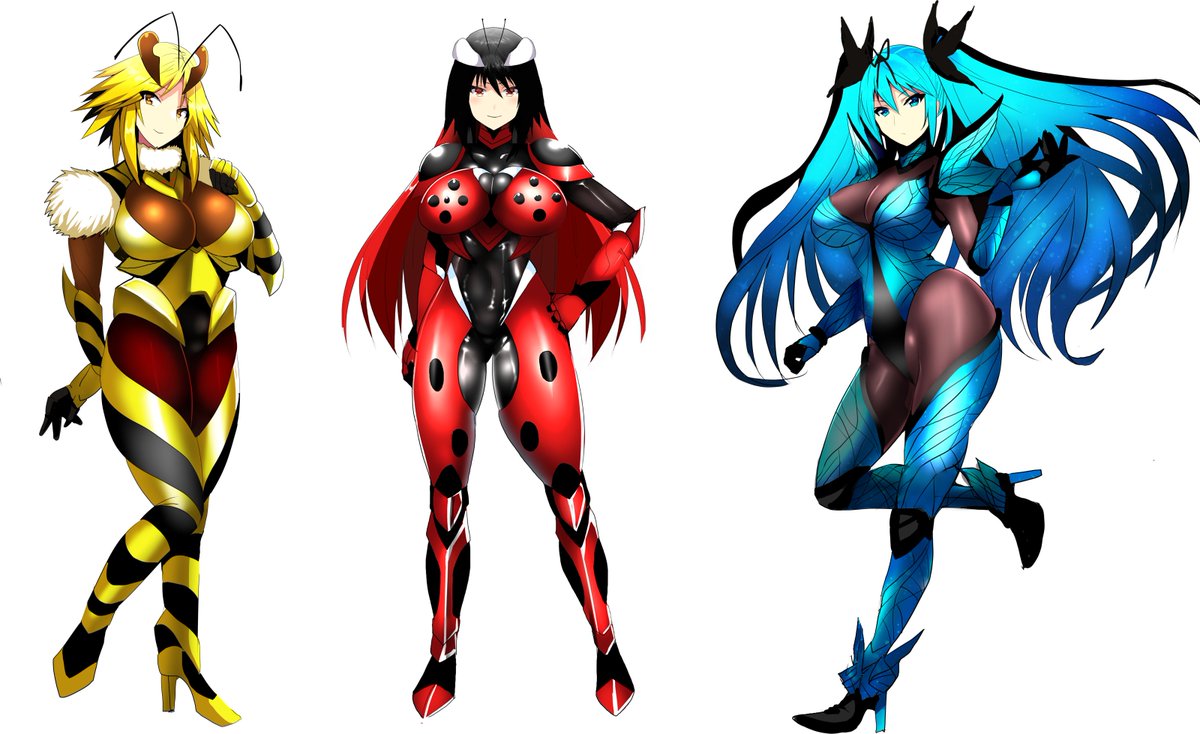 次の戦隊物昆虫モチーフときいて 