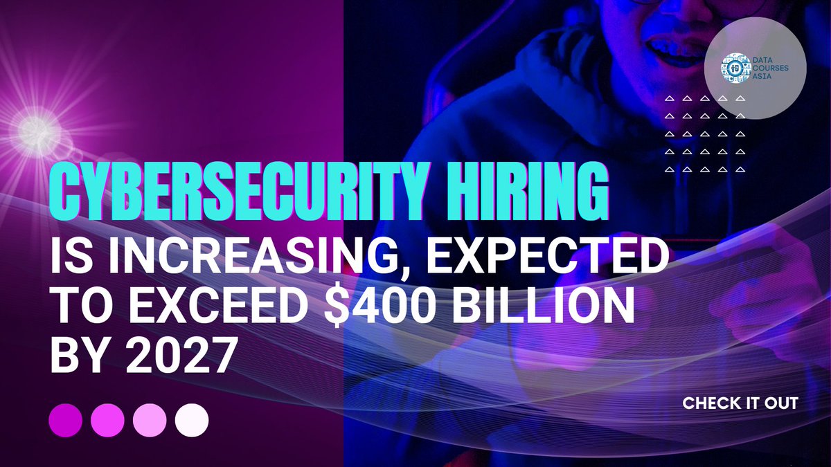 CareerAccel's tweet photo. Why is the cybersecurity industry growing?
Why is the demand for cybersecurity professionals increasing?

Find out the answer at Data Courses Asia:
https://t.co/XlEVirY153

#job #data #career #careers #network #talent #cybersecurity https://t.co/fDkxJ0L4Qe