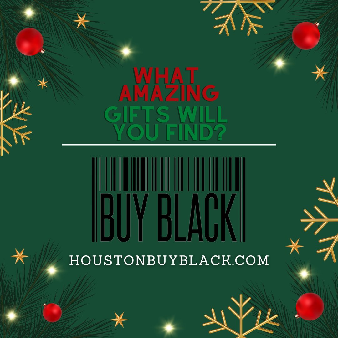 Looking for the perfect last-minute Christmas gift? This is the perfect time to BUY BLACK!

Shop the GHBC Buy Black Business Directory to discover black-owned businesses in the Greater Houston area.

HOUSTONBUYBLACK.COM

#GHBC  #ShopBlack #ShopBlackOwned