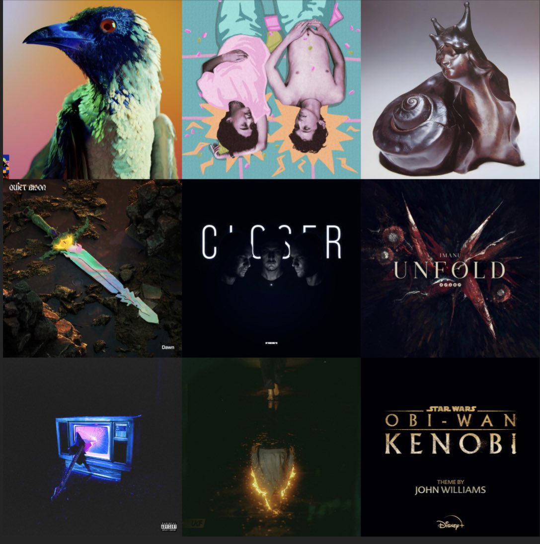 eicheph's tweet photo. #ベストアルバム2022 特に #unfold はよく聴いてます
#flume #troyesivan #marinaherlop #quietbison #noisia #imanu #willow #thecaracalproject #kenobi https://t.co/Yard4rJsnB