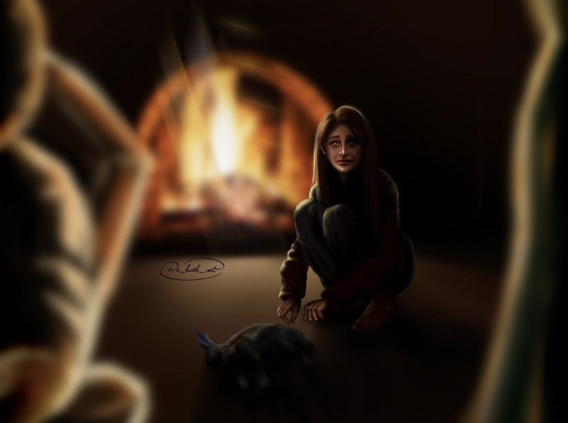 𝘿𝙖𝙮 2: 𝘾𝙝𝙞𝙡𝙙𝙝𝙤𝙤𝙙 

“My first kill—the first life I’d taken.
I’d been starving, desperate. Yet afterward, once my family had devoured it, I had crept back into the woods and wept for hours, knowing a line had been crossed, my soul stained.”

<a href="/e_kath_art/">e_kath_art</a> 

#feyreweek