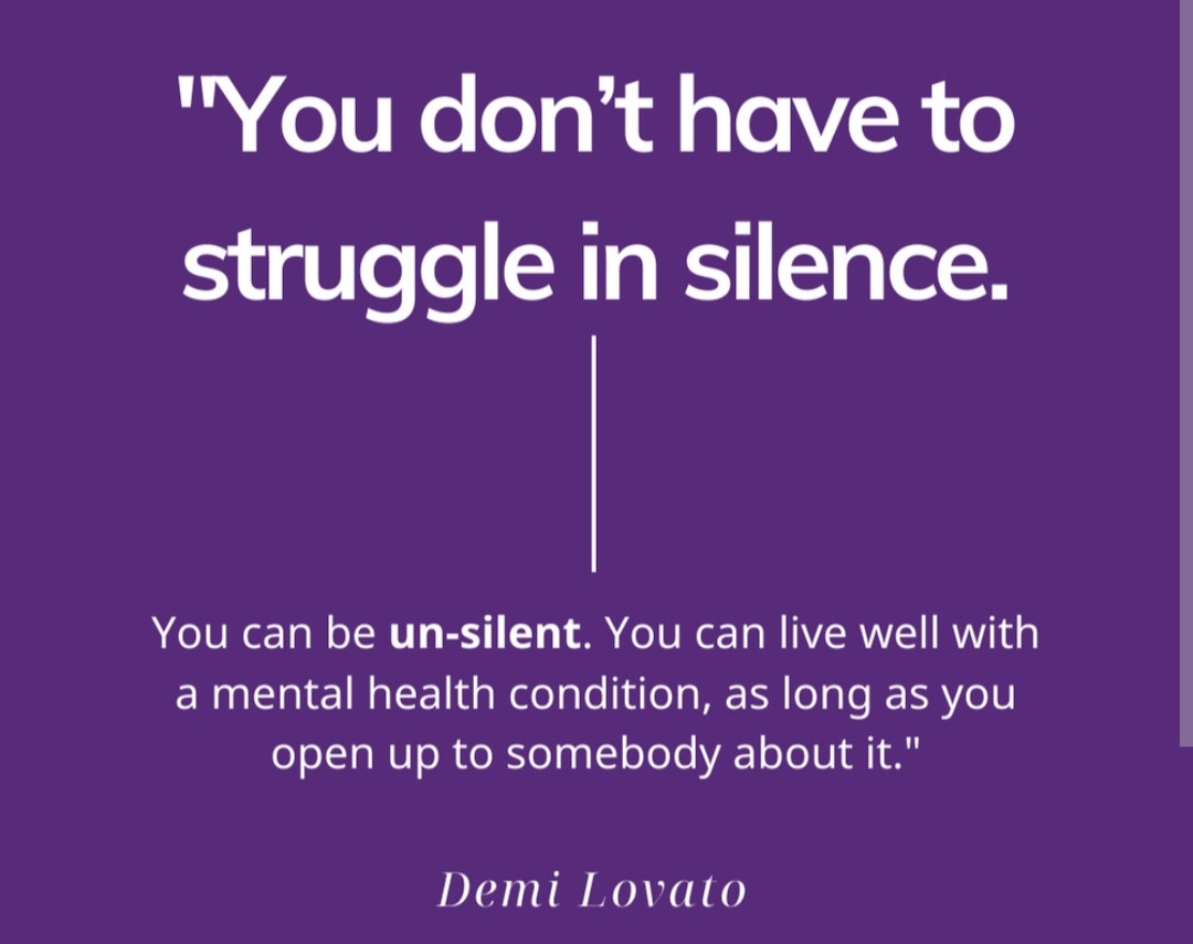 #MentalHealthMatters #wellbeingmatters #unsilent