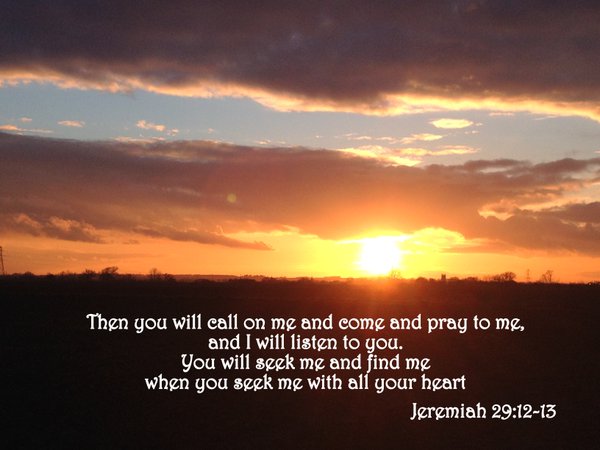 Then you will call on me and come and pray to me, and I will listen to you. @ronwill47017270 @chriswwright1 @aniyadah @lesliedye4 @jackyk812 @mabagoz2 @gary_rio @sylvias43317546 @johnkamau7 @daniel26897586 @carole77777 @ccangelsing @aidan52420511