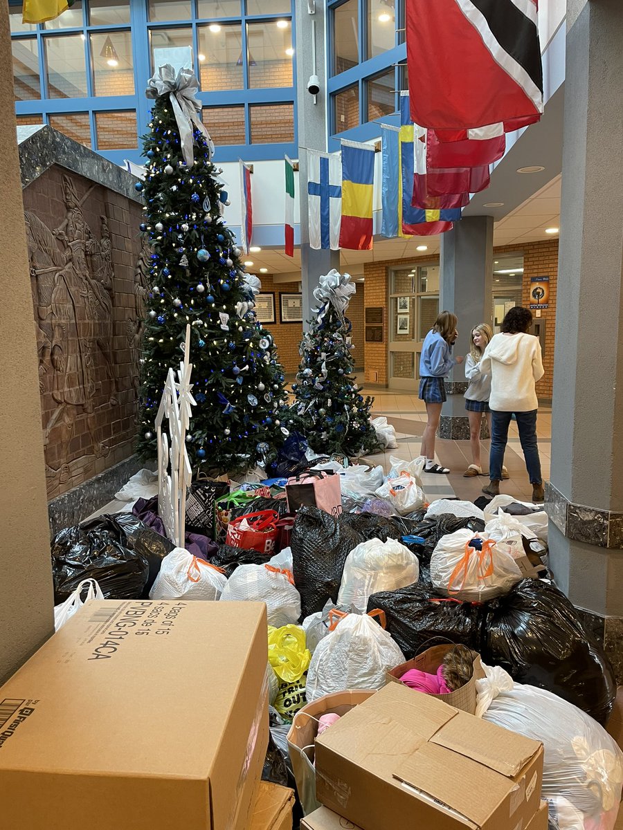So proud of our Wildcats!!  They brought in over 1200 lbs of used clothing for the Society of St. Vincent de Paul!!  Our Grade 12s brought in over 450lbs !!  Windsor-Essex Catholic District School Board