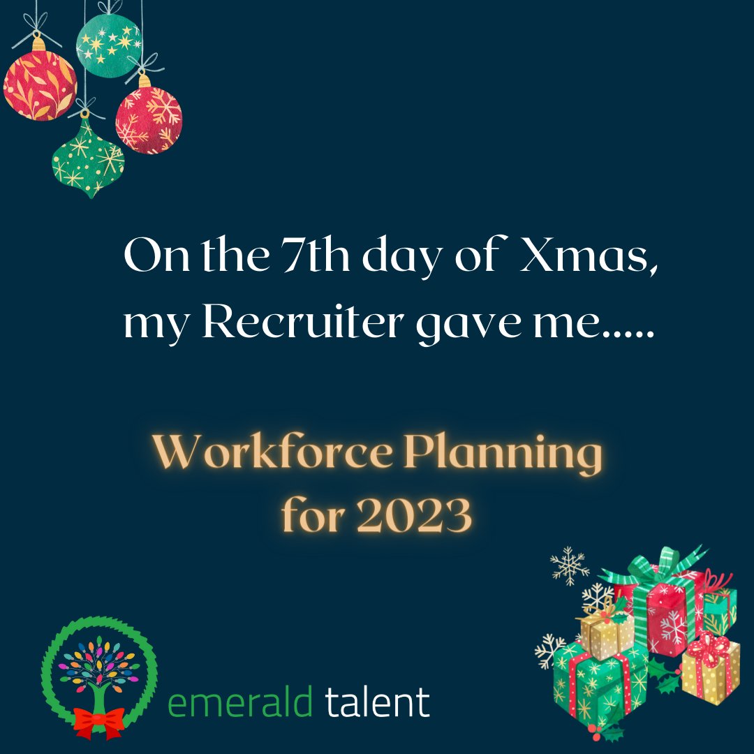 🎁 Emerald Talent specializes in analyzing, forecasting and planning workforce supply and demand.
 
🎁 We understand workforce interventions and activities to close identified workforce gaps and enable your organization to meet its strategic goals. 
#WorkforcePlanning
#Recruiter