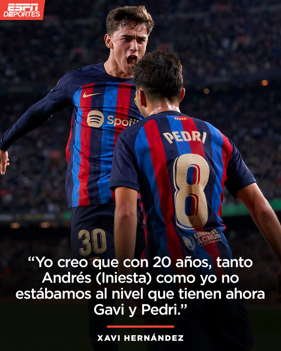 ESPNDeportes's tweet photo. Xavi sabe que tiene joyas en el Barca 💎. https://t.co/pblV0CFOuY