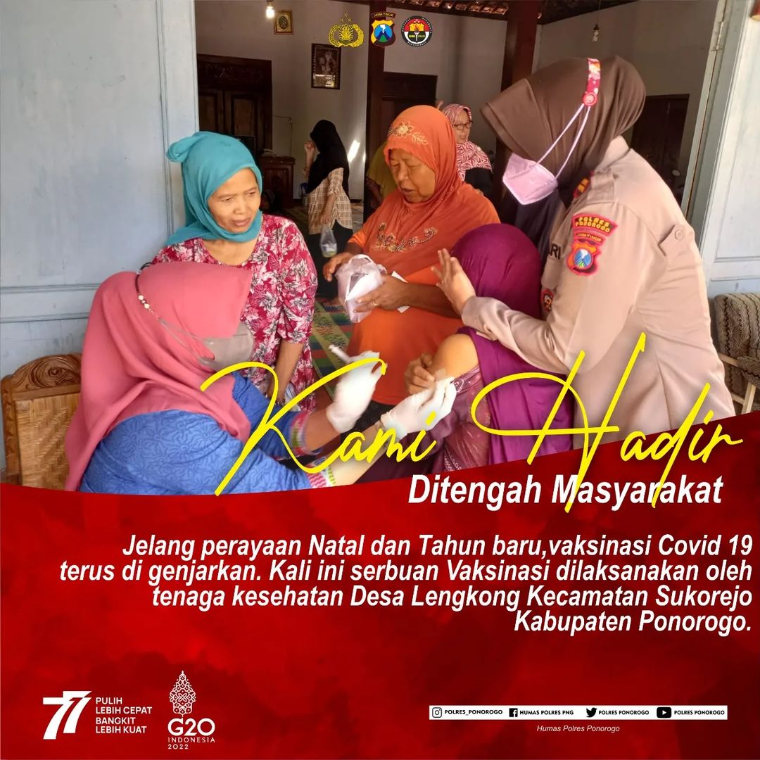 Polseksiman2's tweet photo. Jelang pareyaan natal dan tahun baru vaksinasi covid 19 terus di genjarkan. https://t.co/Llu7rwouhL