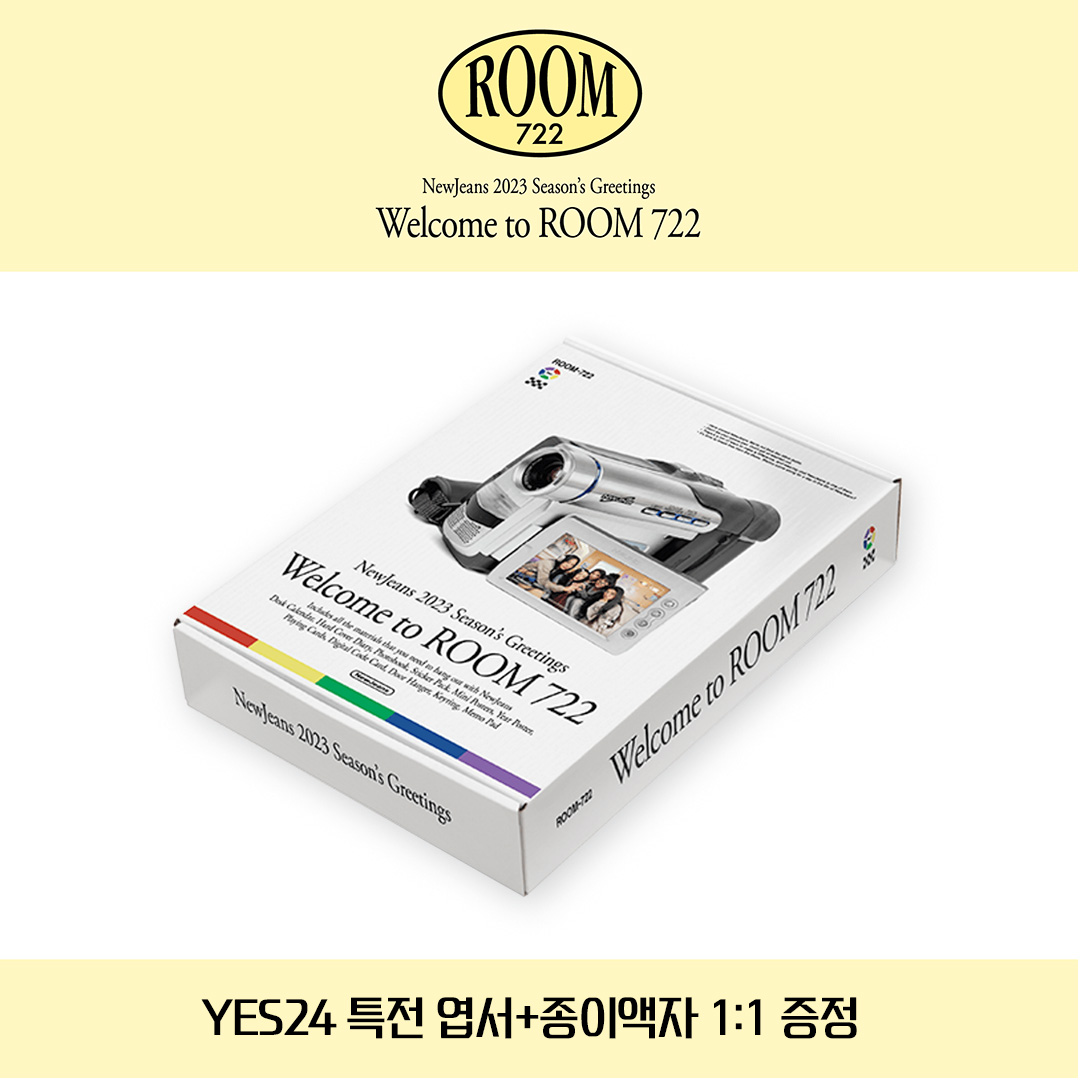 #뉴진스 #NewJeans
<a href="/NewJeans_ADOR/">NewJeans</a> 

[뉴진스 (NewJeans) 2023 시즌 그리팅]

💎구성 : 탁상 달력+다이어리+포토북+스티커팩+미니포스터+포스터달력+플레잉카드(포토카드) 54ea+디지털 코드 카드+문걸이+키링+메모패드

💎예스24 단독 특전 : 엽서+종이액자 (선착순)

🔗ye4.kr/qhkeL