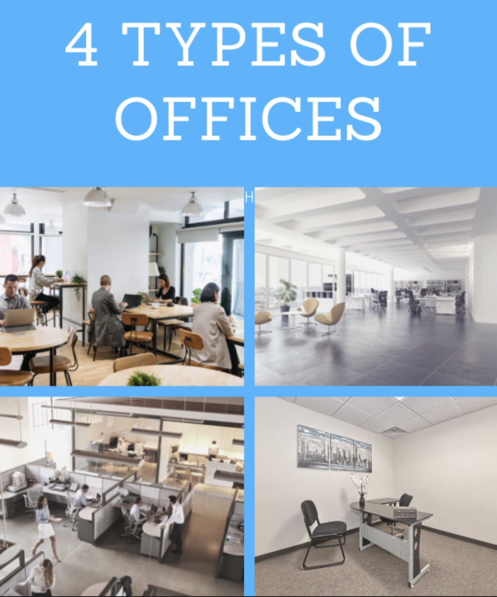 Coworking spaces, open offices, cubicles, and private offices are just a few of the type of office spaces a business can have.  What’s your favorite?  #openoffice #cubicles #coworking #privateoffice