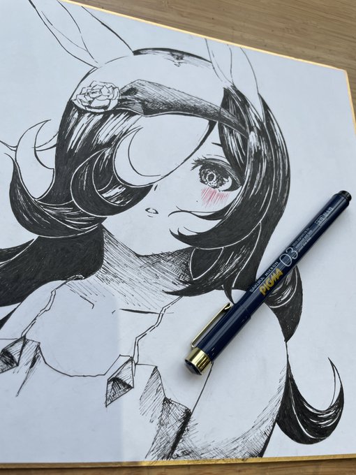 課題が忙しすぎて絵あげれません……本当に申し訳ない…色紙の途中あげるから許して… 