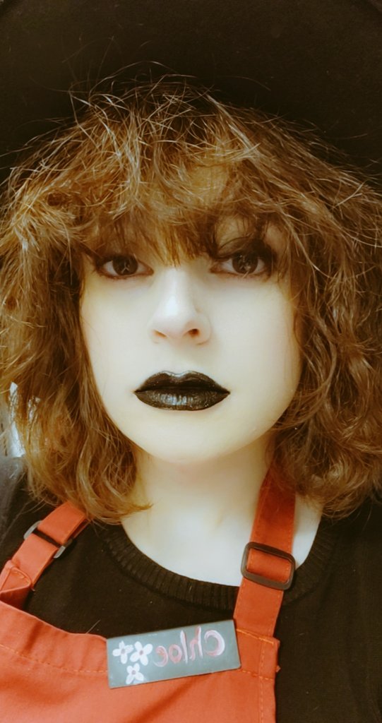 Chl0cifer's tweet photo. Unimpressed barista goth girl.

#GothMommy #goth #gothic #goths #GIRLFRIEND #hot #blacklipstick #sexy #dom #makeup #Barista #pale #curlyhair #wicca #selfie #SelfLove #lips https://t.co/0RILgSVsJW