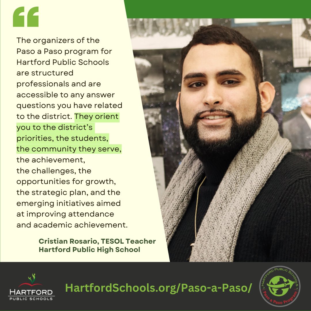 Proud of our teachers from DR and PR! We are ready to recruit for cohort 3 in 2023! #PasoaPaso #internationalteachers @Hartford_Public @HartfordPublic_ @mellen1994