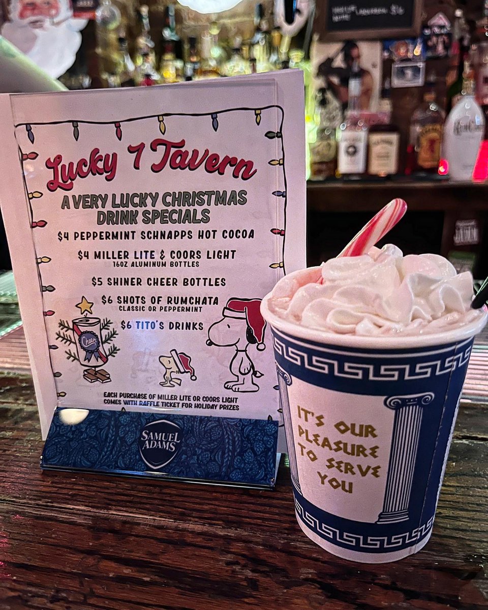 DowntownHDSID's tweet photo. With drinks this good, it's hard to tell naughty from nice!
Repost from @jeremyishungryagain "Boozy hot chocolate from the greatest bar in the world @lucky7tavernjc"
#jceats #holidaycocktails #happyholidays #lucky7tavern #eatlocaljc #jerseycitylocal #jerseycitynj #dtjc https://t.co/AS8KgDNBZh
