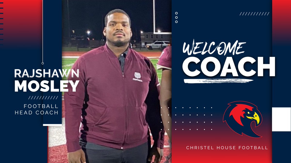 CHA_Athletics's tweet photo. Christel House would like to welcome our new head Football Coach Rajshawn Mosley! 

https://t.co/JRvazyqd9g

@KyleNeddenriep @IndyStarSports https://t.co/SG9jg7Ocpy