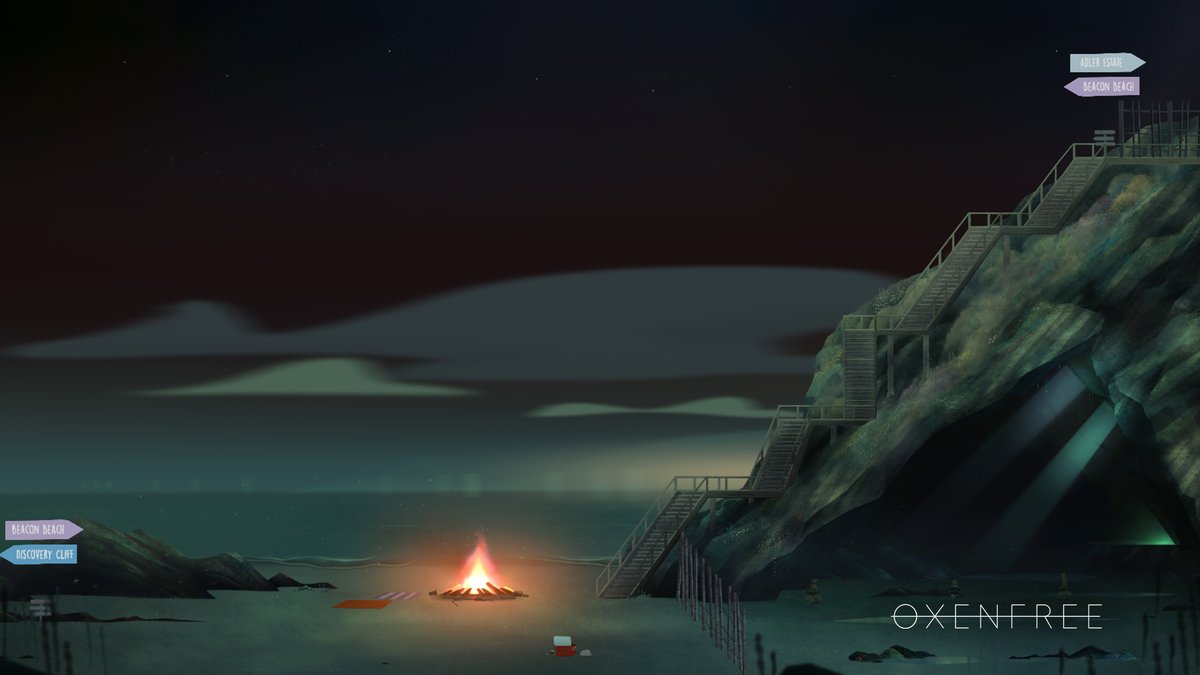 nightschoolers's tweet photo. As we wrap up 2022, we want to take a moment to say thanks for your support and share a gift 🙌

Enjoy these fresh wallpapers for your phone/computer from OXENFREE I &amp; II, Afterparty and Next Stop Nowhere: https://t.co/w4xPrmCTLm https://t.co/8un9fHIxpX