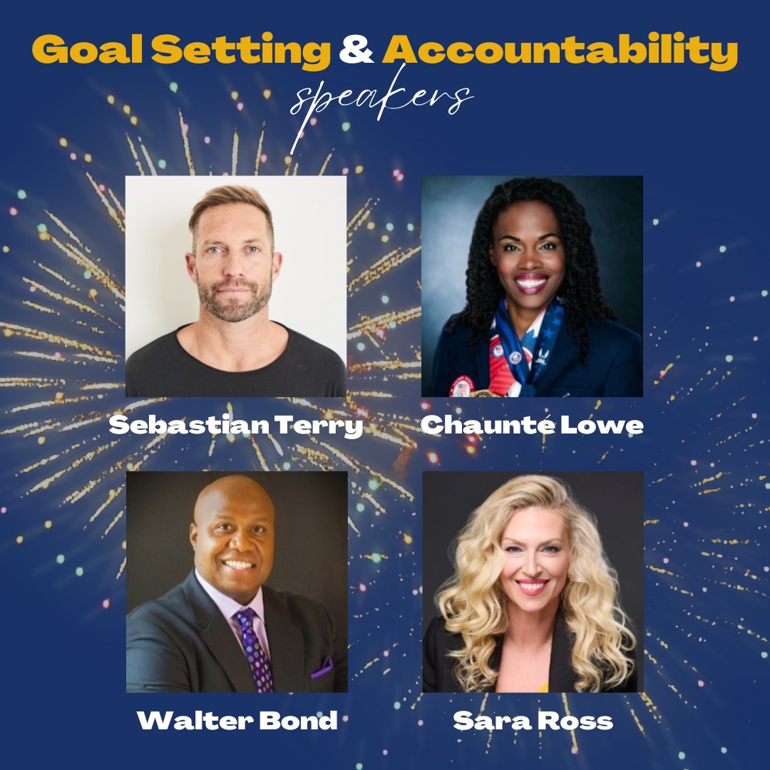 Start 2023 off on an inspirational foot. Check out these speakers who put their own unique spin on goal setting &amp; accountability just in time for planning the New Year. 

Call 214-420-1999 or click to find a speaker for your event: bit.ly/3DrG5Ez
#goals #goalsetting
