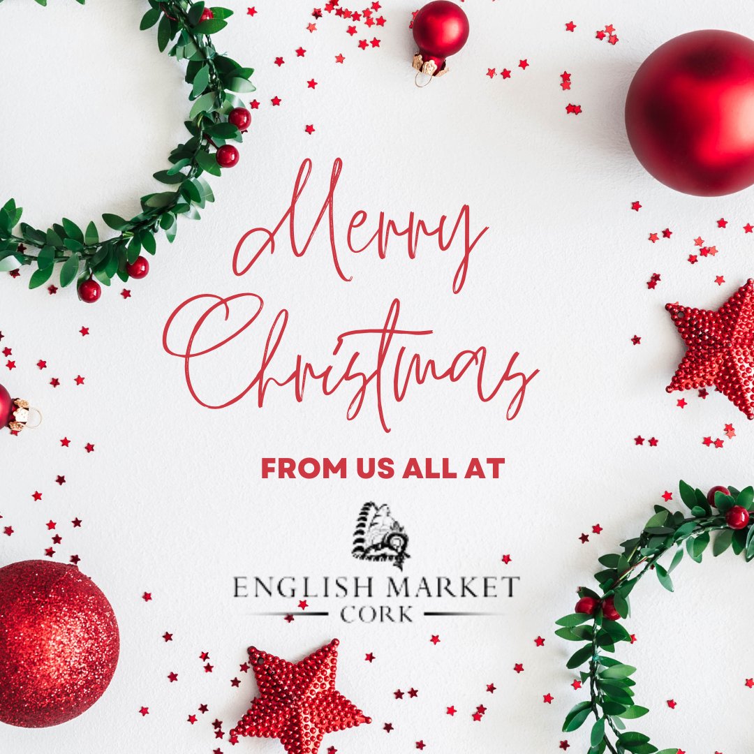 Merry Christmas from everyone at The English Market #SupportLocal #LoveCork #LoveEnglishMarket