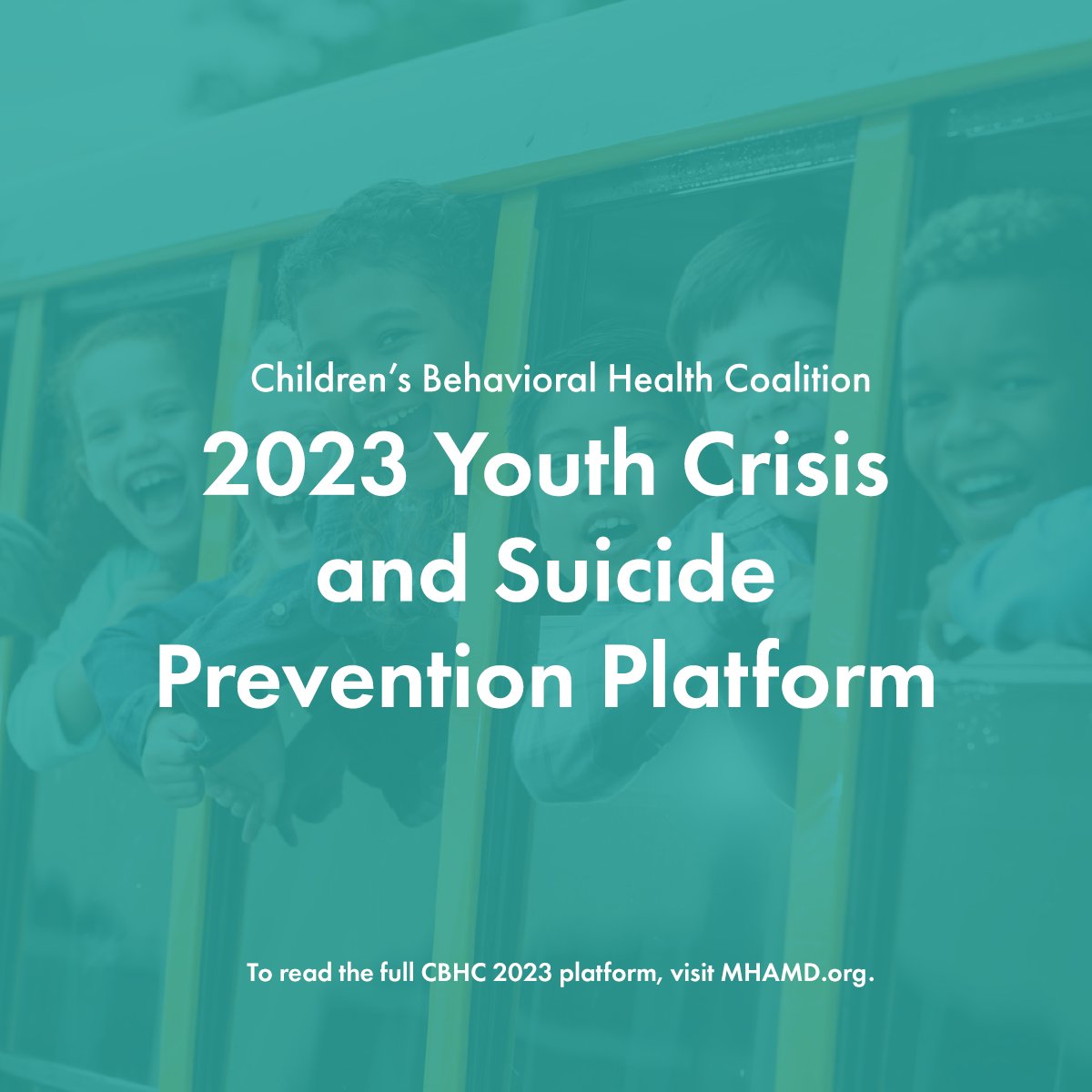 The Children's Behavioral Health Coalition works to advance a system of care that is readily and equitably accessible to children and families. To read the CBHC's 2023 Youth Crisis and Suicide Prevention Platform, go here: ow.ly/tV0H50M5WIk.