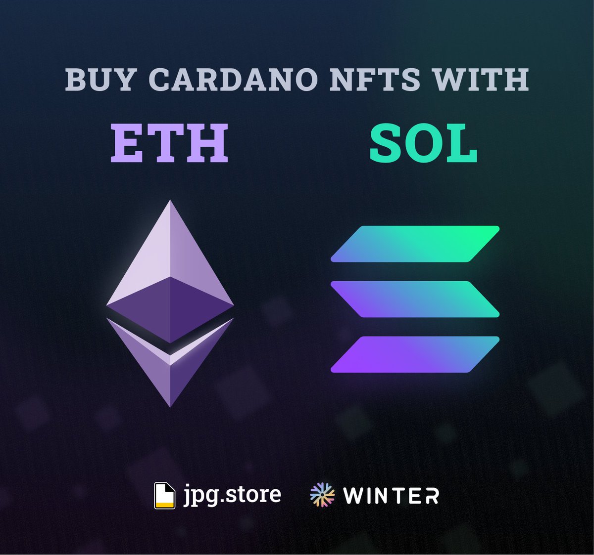 You can now buy any Cardano NFT with ETH or SOL 🤯 Read how it works below 👇