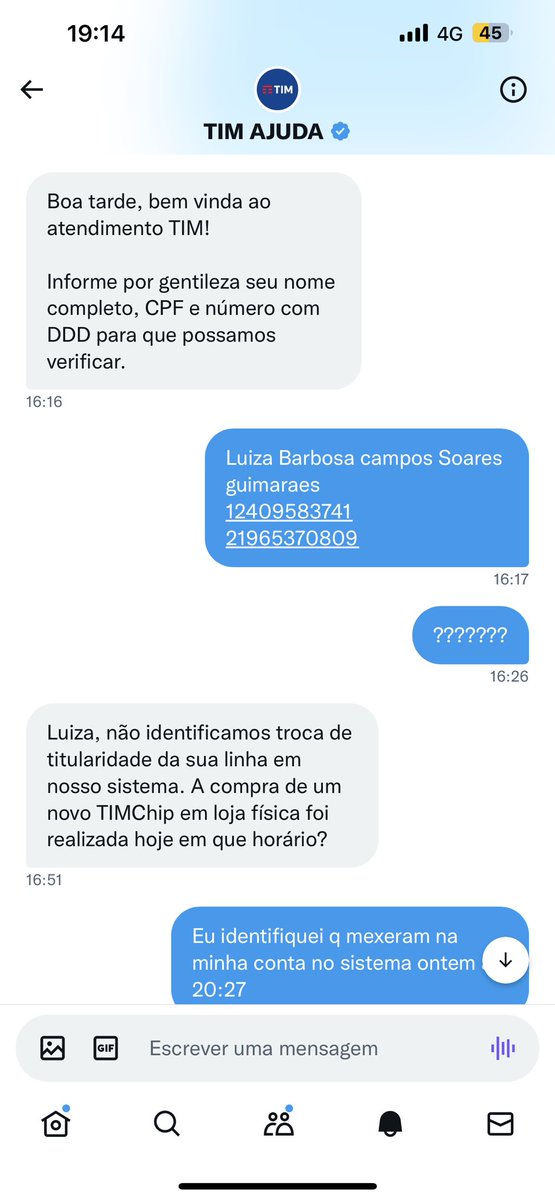 eululyrj's tweet photo. @TIM_AJUDA Pra vocês me ajudarem igual ajudaram no início do ano quando o mesmo aconteceu? VOCÊS SÃO UM LIXO https://t.co/gF68Kg9CWb