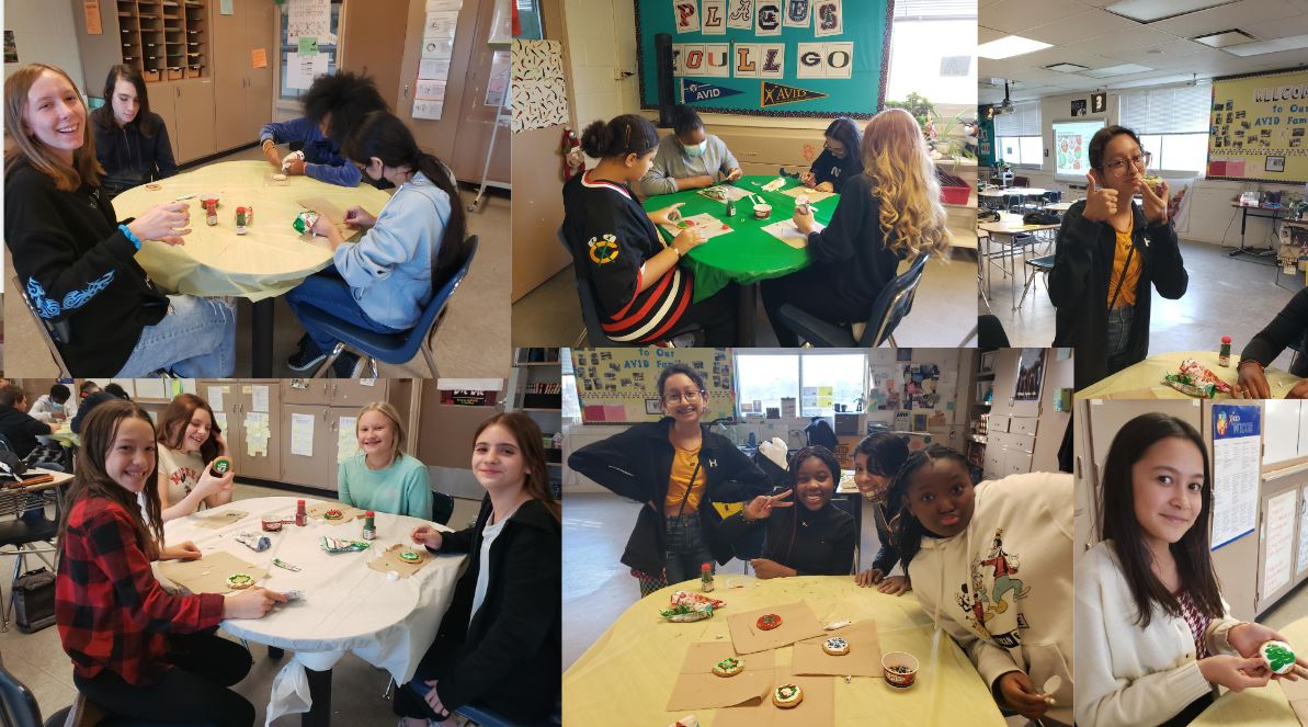 Our AVID students learned about the career of a pastry chef, then designed their own cookies!! #AVID #careerspotlight