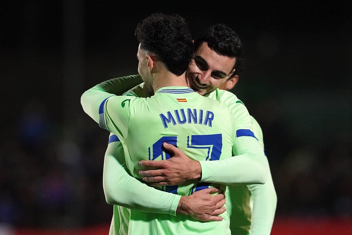 Munirhaddadi's tweet photo. Ningún partido es fácil. Seguimos adelante en la Copa! #VamosGeta #CopaDelRey https://t.co/XqDfN5oPxm