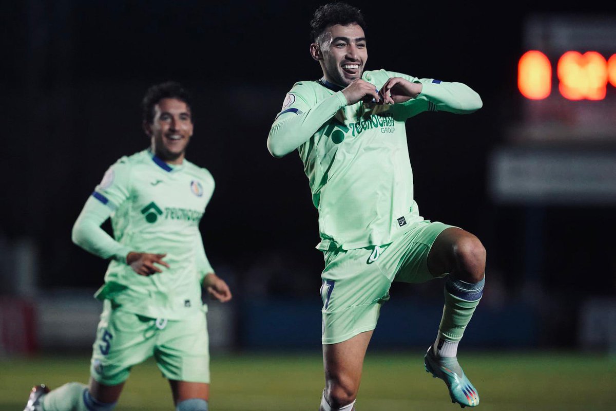 Munirhaddadi's tweet photo. Ningún partido es fácil. Seguimos adelante en la Copa! #VamosGeta #CopaDelRey https://t.co/XqDfN5oPxm