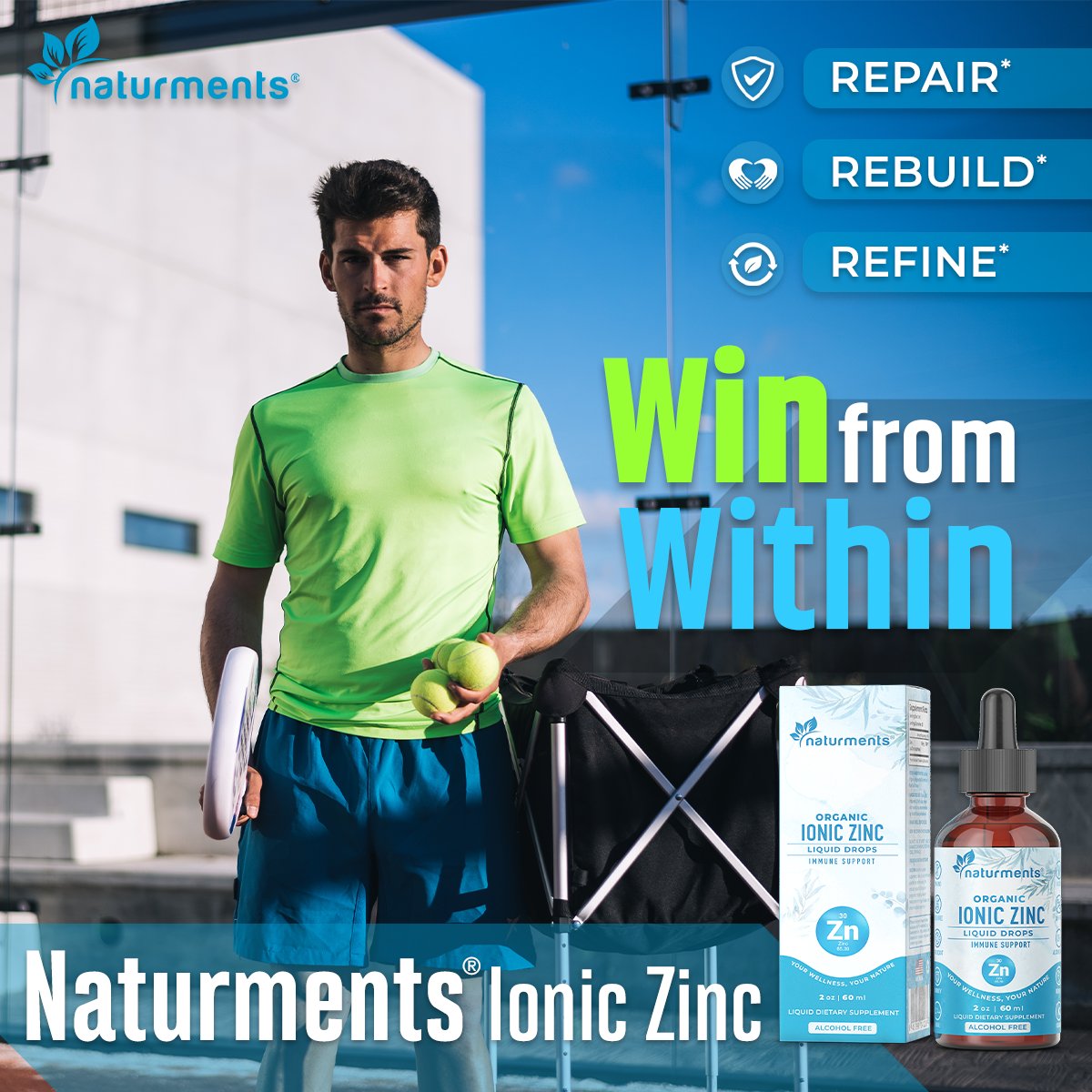 Zinc is indispensable owing to its role in keeping you functional and healthy. Pure Ionic Concentrated Drops of Zinc are a great way to a well-maintained metabolism and quick damage repair.
😍
#zinc #sportsnutrition #naturments #padel #padeltime #lovepadel