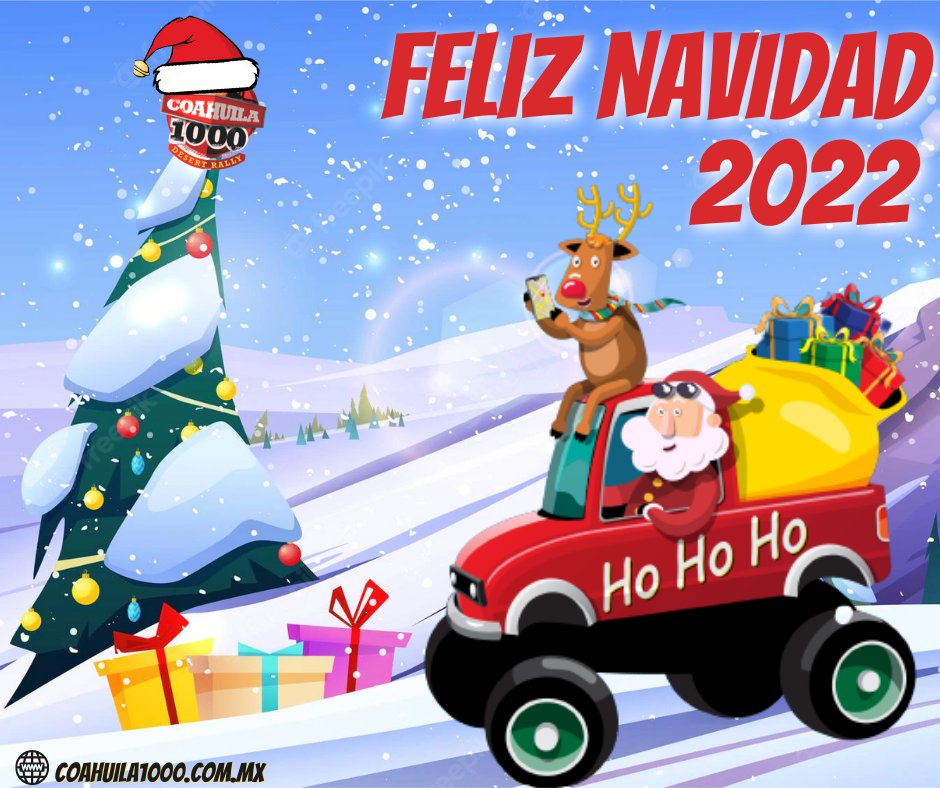 Que la abundancia y amor rodeen a tu hogar, ¡Feliz Navidad! te desea el #TeamCoahuila1000 🎊🎅🏁 

.
.

#Navidad2022