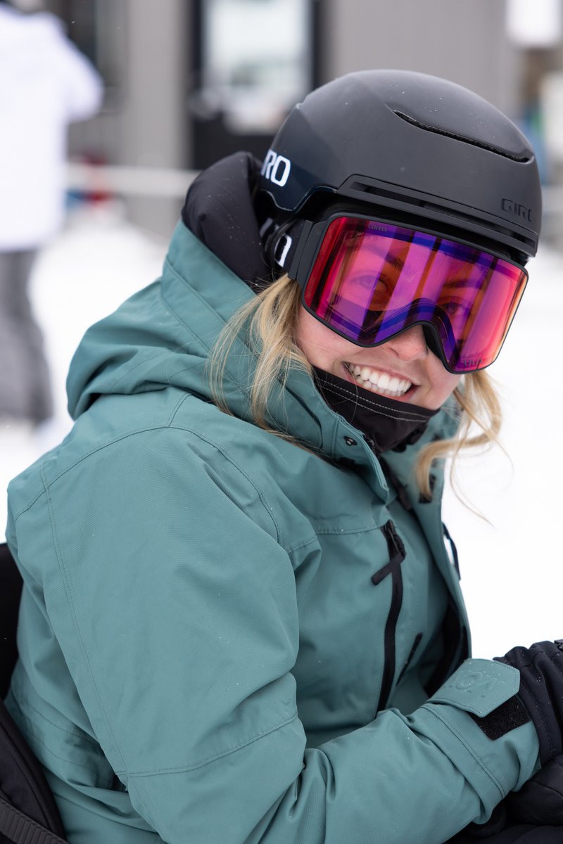 The smile of success. 5 months after injury and Chloe is back on the mountain trying sit skiing for the first time. @pauwfoundation @banffsunshinevillage. U Can Try It Camps: rockymountainadaptive.com/book/373/ #sitskilife