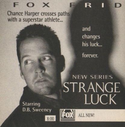 pajaro_burlon's tweet photo. #StrangeLuck Ads - En España Tele 5 la emitió de madrugada con el título de "Caso Accidental", ¿alguien la recuerda? Solo vi los episodios finales. Al final había una conexión con "Expediente X". #DBSweeney https://t.co/jAR86YTxsp