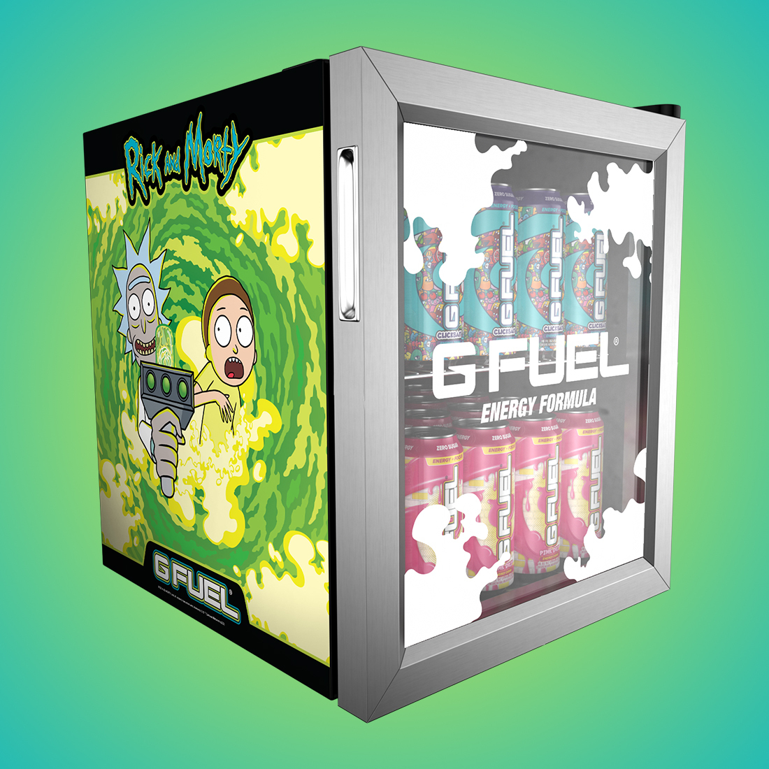 🛸 Anyone need an OUT-OF-THIS-WORLD <a href="/RickandMorty/">Rick and Morty</a> x #GFUEL Fridge for their setup?? Let us know...🧪 👀 💬