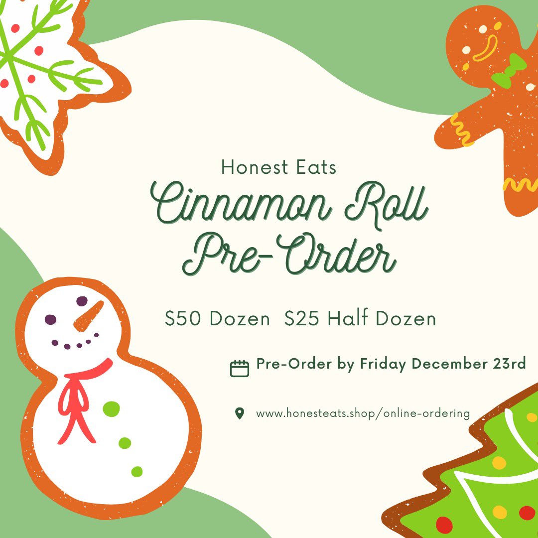 Christmas Day cinnamon rolls going crazy. honesteats.shop/online-ordering