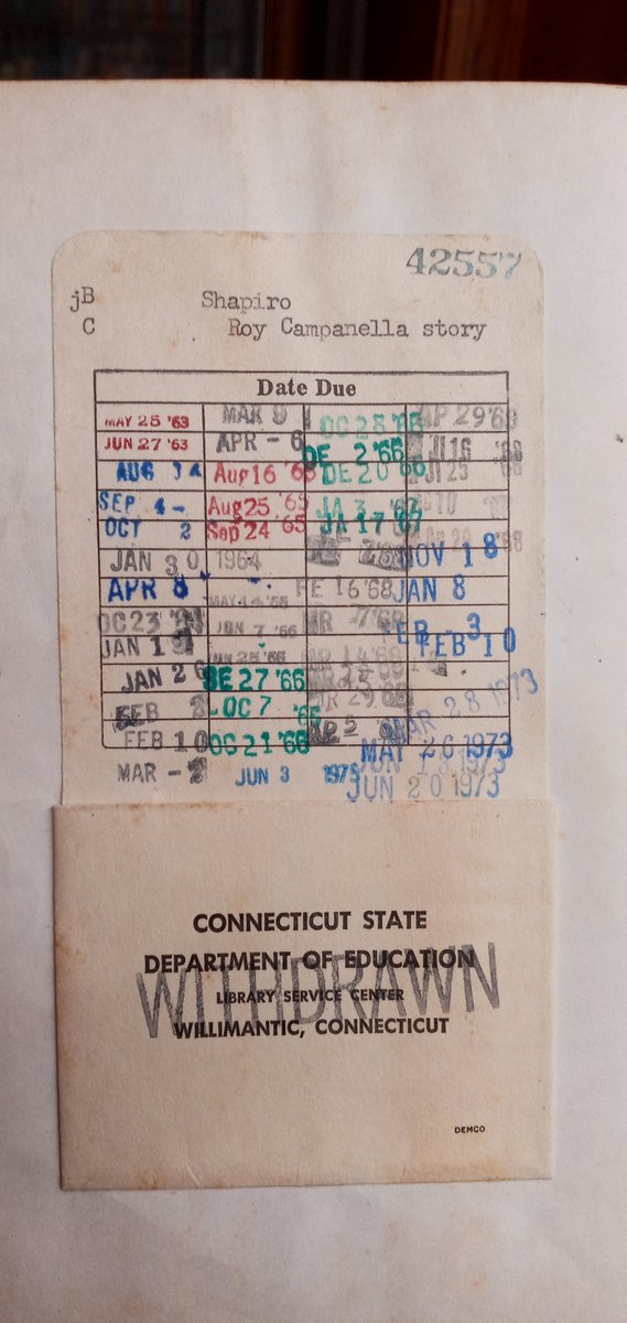 ryanblanck4's tweet image. I saw these old withdrawn library books with library card pockets at Broad Brook Library from Saturday night as part of library ephemera stuff and these are unusually for more than 40 years.
#oldlibrarybooks #librarypockets #librarycardpockets #broadbrooklibrary #broadbrookct