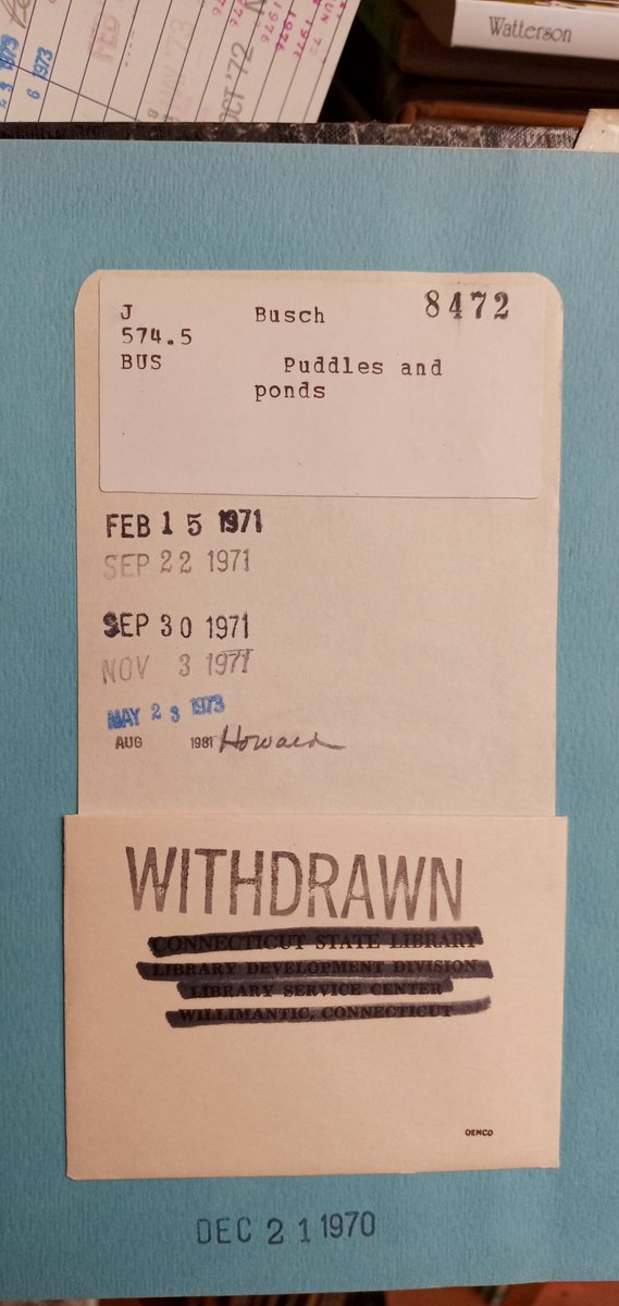ryanblanck4's tweet image. I saw these old withdrawn library books with library card pockets at Broad Brook Library from Saturday night as part of library ephemera stuff and these are unusually for more than 40 years.
#oldlibrarybooks #librarypockets #librarycardpockets #broadbrooklibrary #broadbrookct