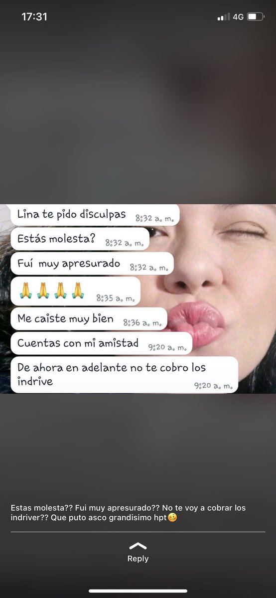 tuiteoloqseaa's tweet photo. Oigan estoy harta de que no podamos estar seguras ya en ningún lado. No me pasó a mi pero si a una amiga, pidió un Indrive en la mañana y le pasó esto. Porfa denle rt para que más chicas vean y no cojan la carrera de este tipo. https://t.co/eT9cJyTU1G